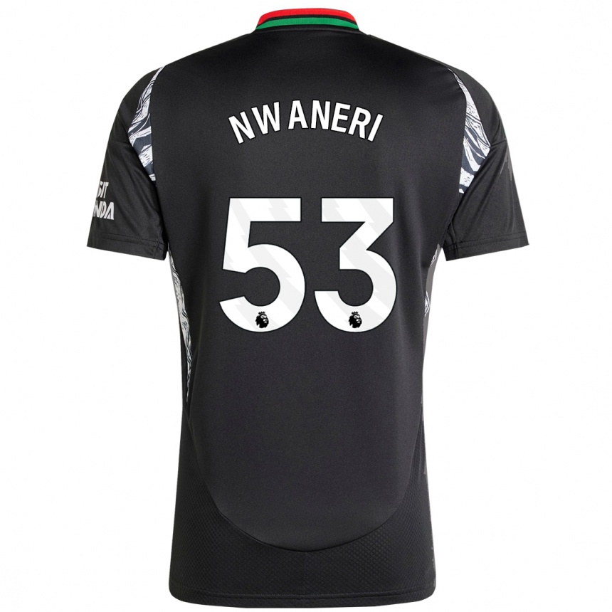 Hombre Fútbol Camiseta Ethan Nwaneri #53 Negro 2ª Equipación 2024/25 Perú