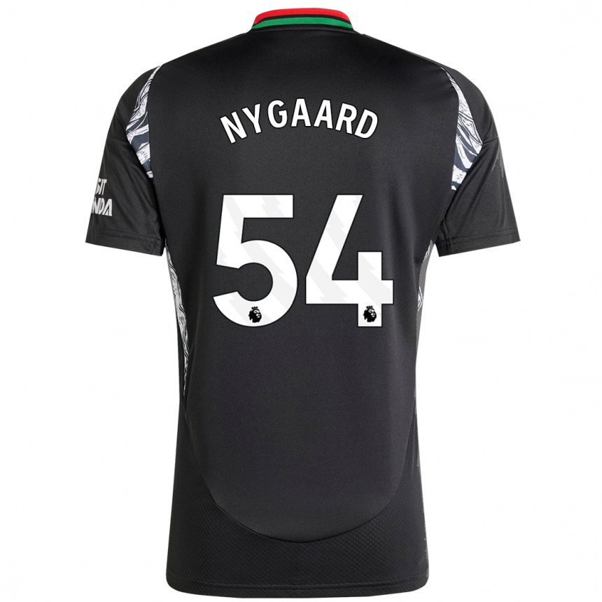 Hombre Fútbol Camiseta Lucas Nygaard #54 Negro 2ª Equipación 2024/25 Perú