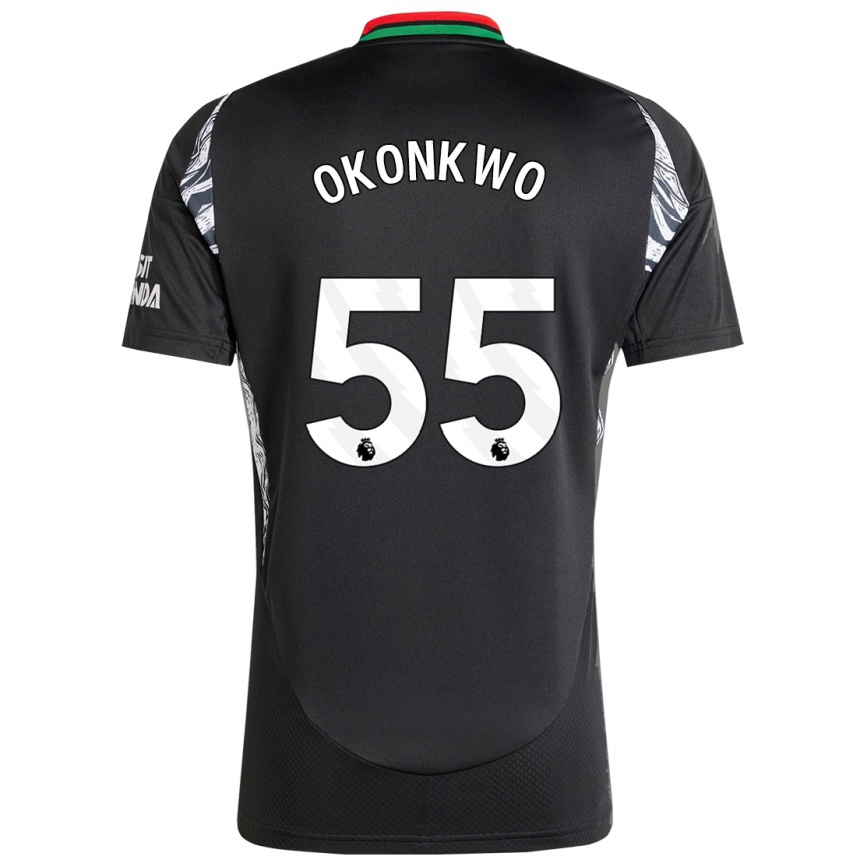 Hombre Fútbol Camiseta Brian Okonkwo #55 Negro 2ª Equipación 2024/25 Perú