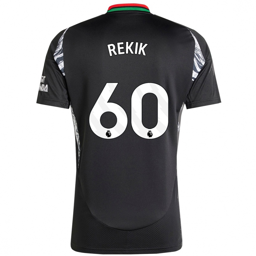 Hombre Fútbol Camiseta Omar Rekik #60 Negro 2ª Equipación 2024/25 Perú