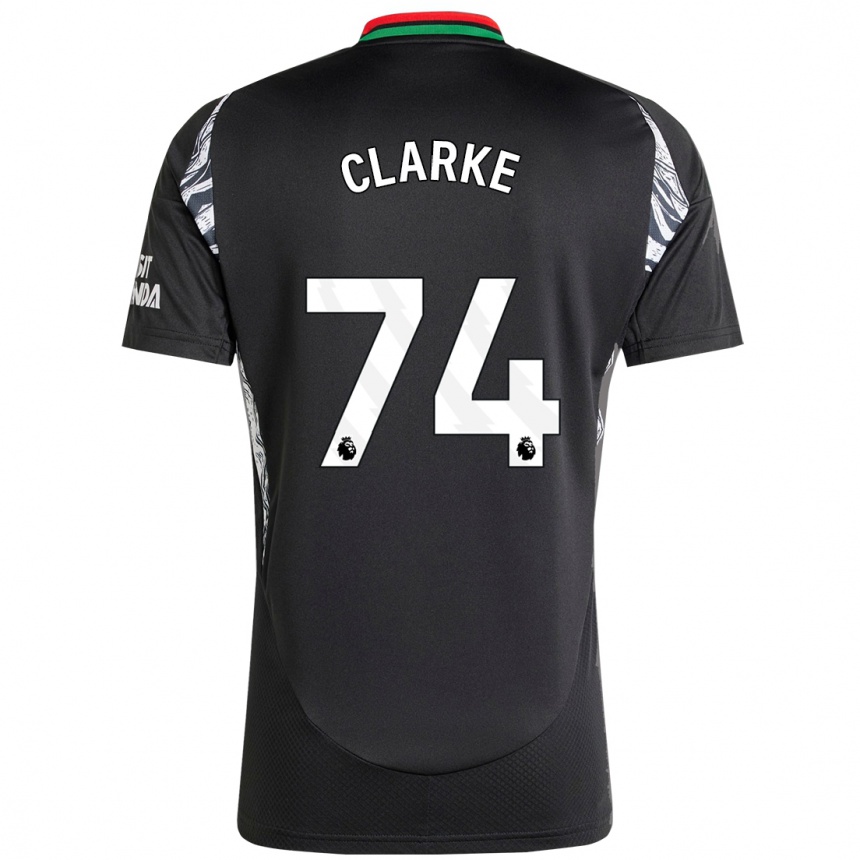 Hombre Fútbol Camiseta Brayden Clarke #74 Negro 2ª Equipación 2024/25 Perú