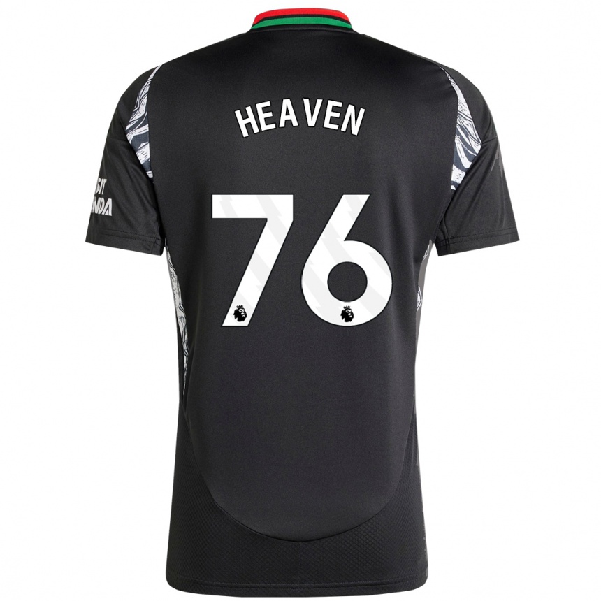 Hombre Fútbol Camiseta Ayden Heaven #76 Negro 2ª Equipación 2024/25 Perú