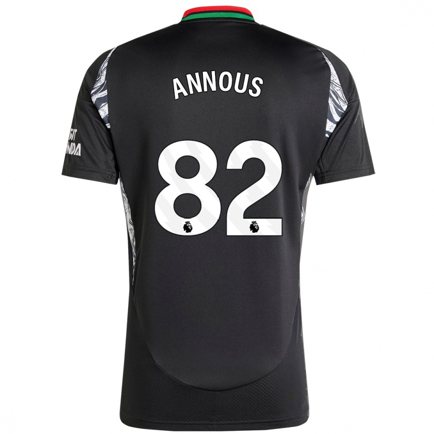 Hombre Fútbol Camiseta Andre Annous #82 Negro 2ª Equipación 2024/25 Perú