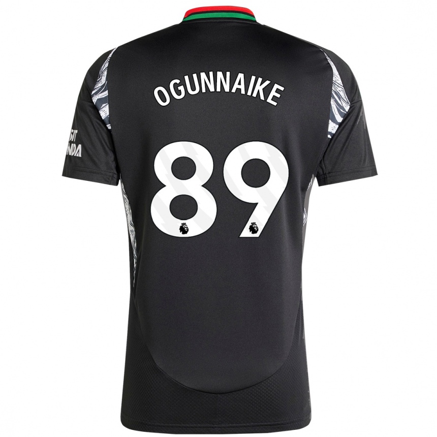 Hombre Fútbol Camiseta Josh Ogunnaike #89 Negro 2ª Equipación 2024/25 Perú