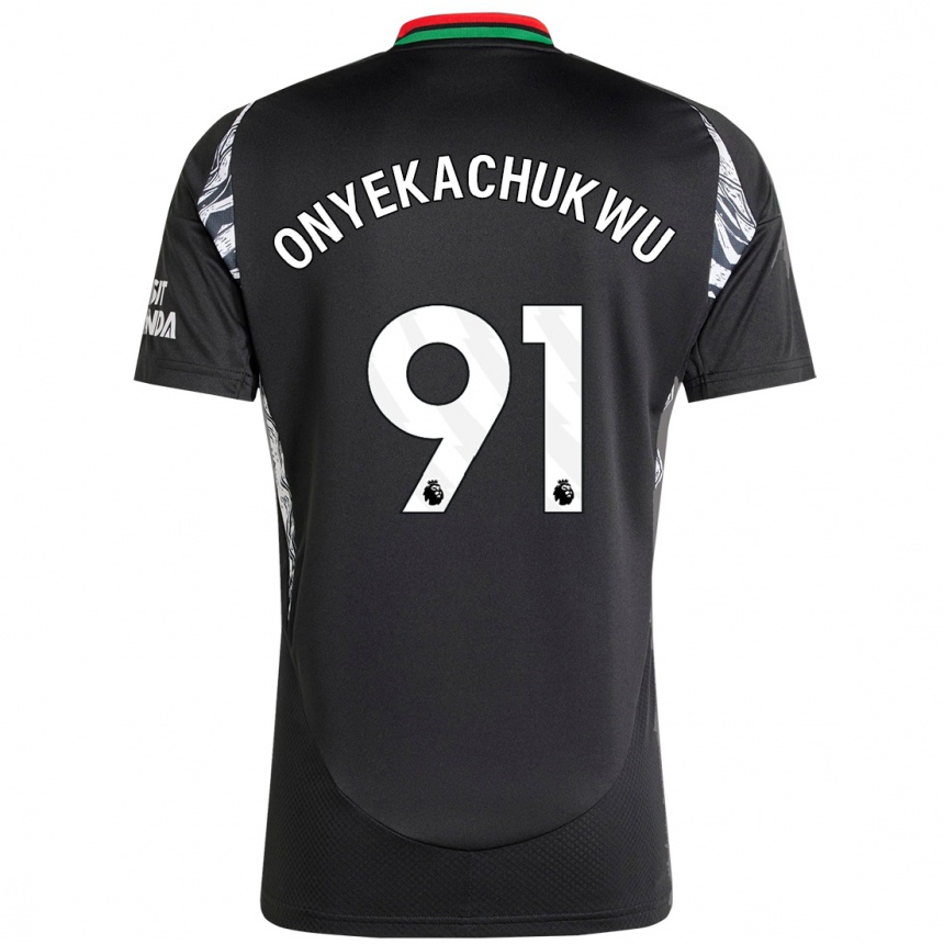 Hombre Fútbol Camiseta Samuel Onyekachukwu #91 Negro 2ª Equipación 2024/25 Perú