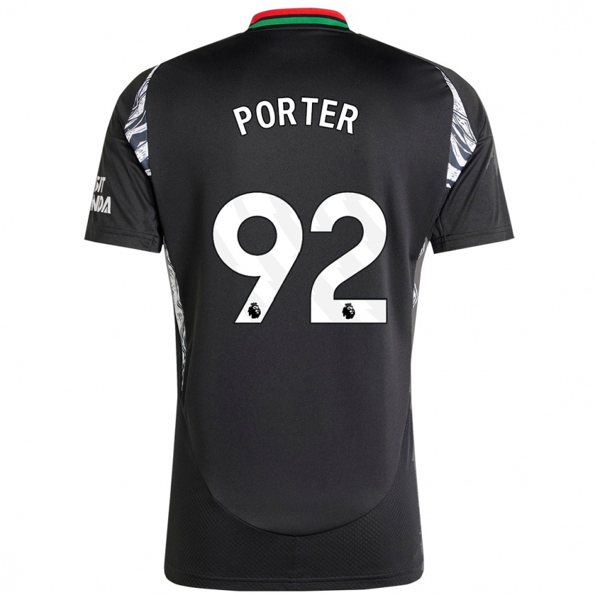 Hombre Fútbol Camiseta Jack Porter #92 Negro 2ª Equipación 2024/25 Perú