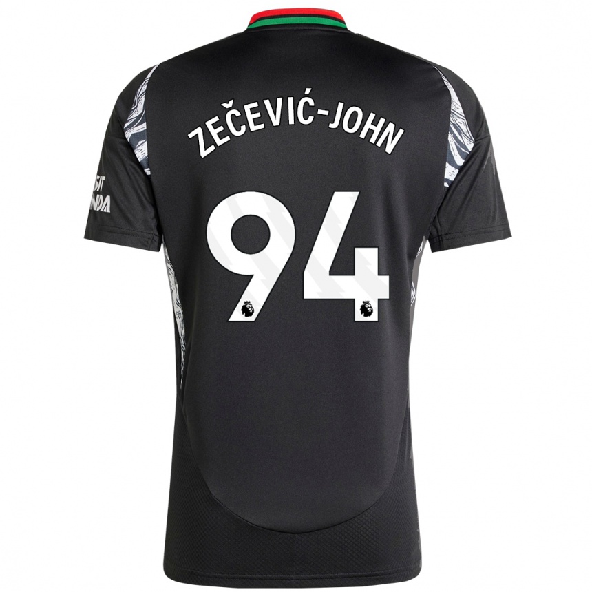 Hombre Fútbol Camiseta Louis Zečević-John #94 Negro 2ª Equipación 2024/25 Perú