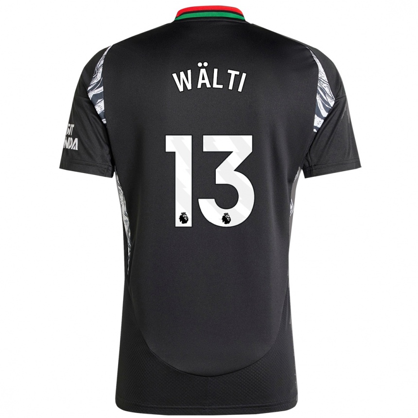 Hombre Fútbol Camiseta Lia Wälti #13 Negro 2ª Equipación 2024/25 Perú