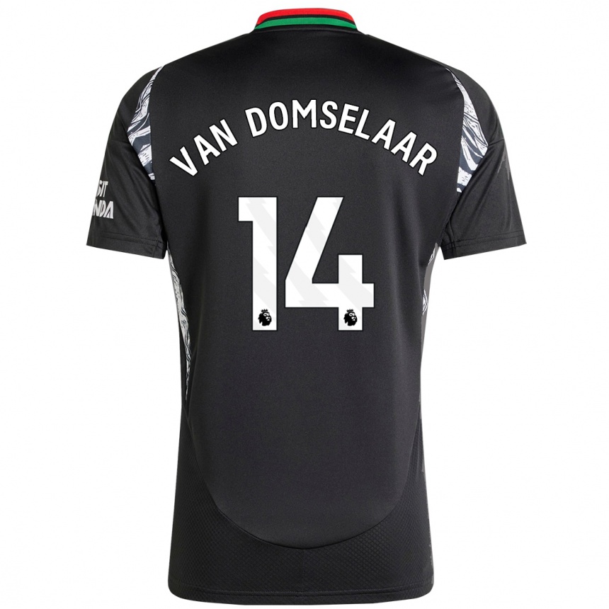 Hombre Fútbol Camiseta Daphne Van Domselaar #14 Negro 2ª Equipación 2024/25 Perú