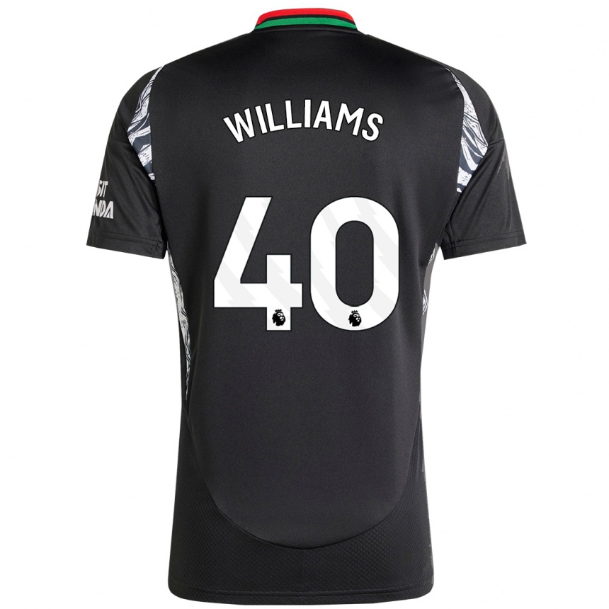 Hombre Fútbol Camiseta Naomi Williams #40 Negro 2ª Equipación 2024/25 Perú