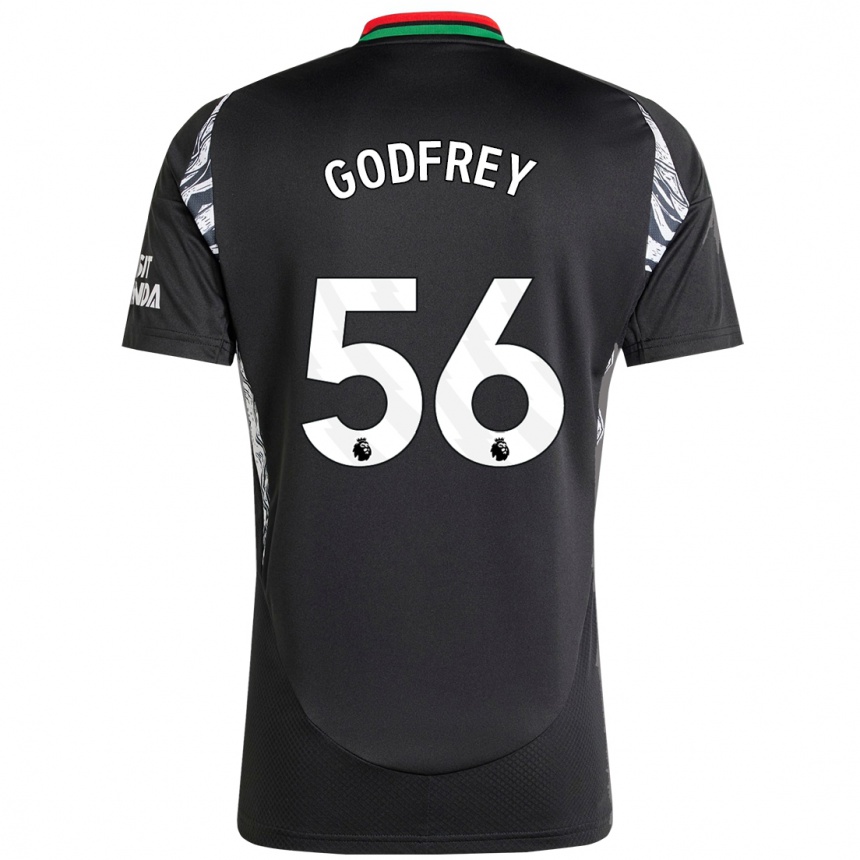 Hombre Fútbol Camiseta Freya Godfrey #56 Negro 2ª Equipación 2024/25 Perú