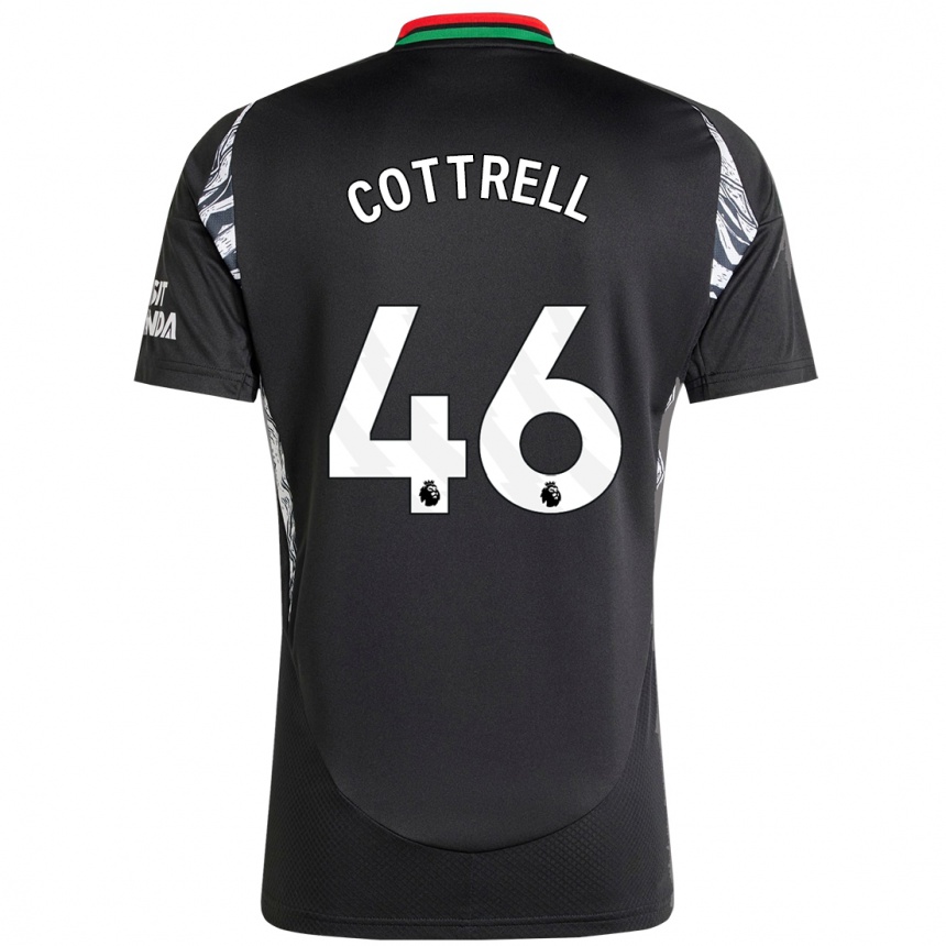 Hombre Fútbol Camiseta Ben Cottrell #46 Negro 2ª Equipación 2024/25 Perú