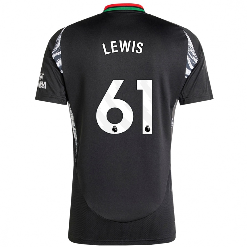 Hombre Fútbol Camiseta George Lewis #61 Negro 2ª Equipación 2024/25 Perú