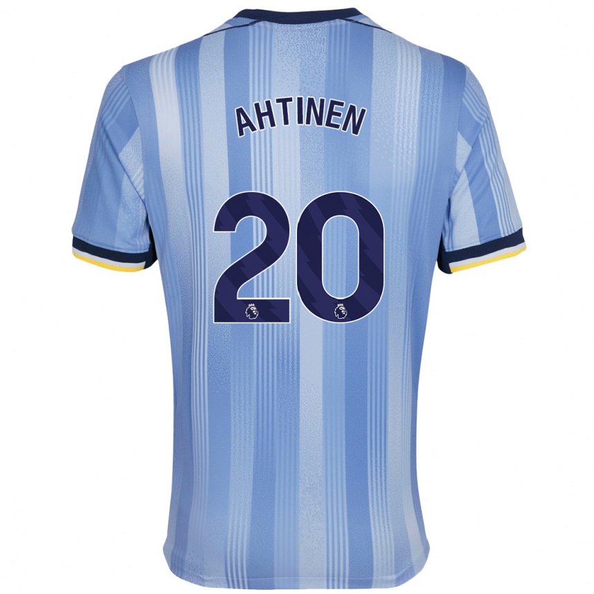 Hombre Fútbol Camiseta Olga Ahtinen #20 Azul Claro 2ª Equipación 2024/25 Perú