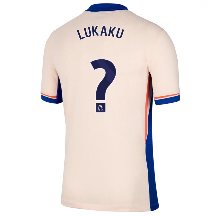 Hombre Fútbol Camiseta Romelu Lukaku #0 Beige Claro 2ª Equipación 2024/25 Perú