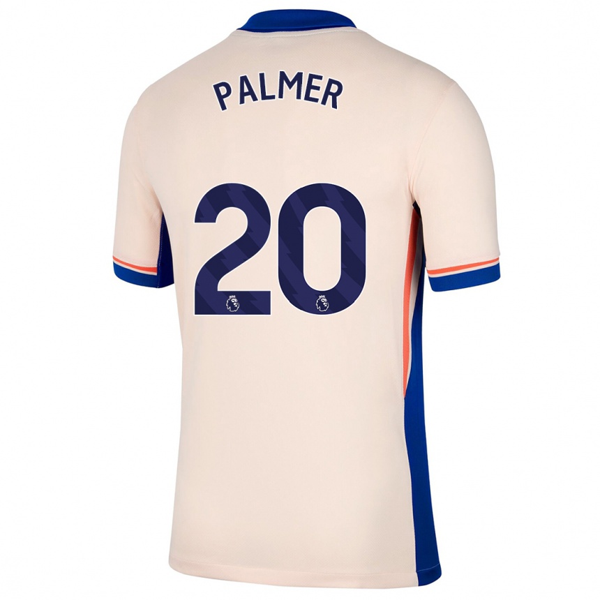 Hombre Fútbol Camiseta Cole Palmer #20 Beige Claro 2ª Equipación 2024/25 Perú