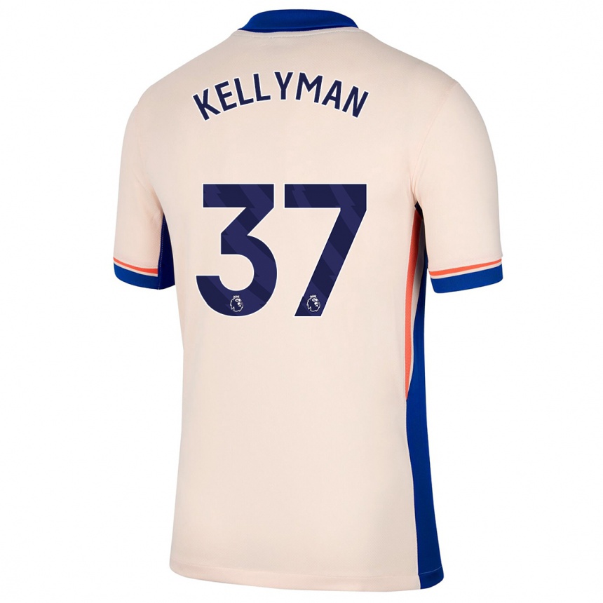 Hombre Fútbol Camiseta Omari Kellyman #37 Beige Claro 2ª Equipación 2024/25 Perú