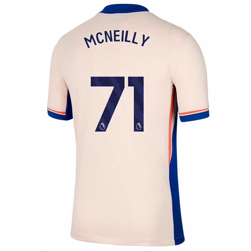 Hombre Fútbol Camiseta Donnell Mcneilly #71 Beige Claro 2ª Equipación 2024/25 Perú