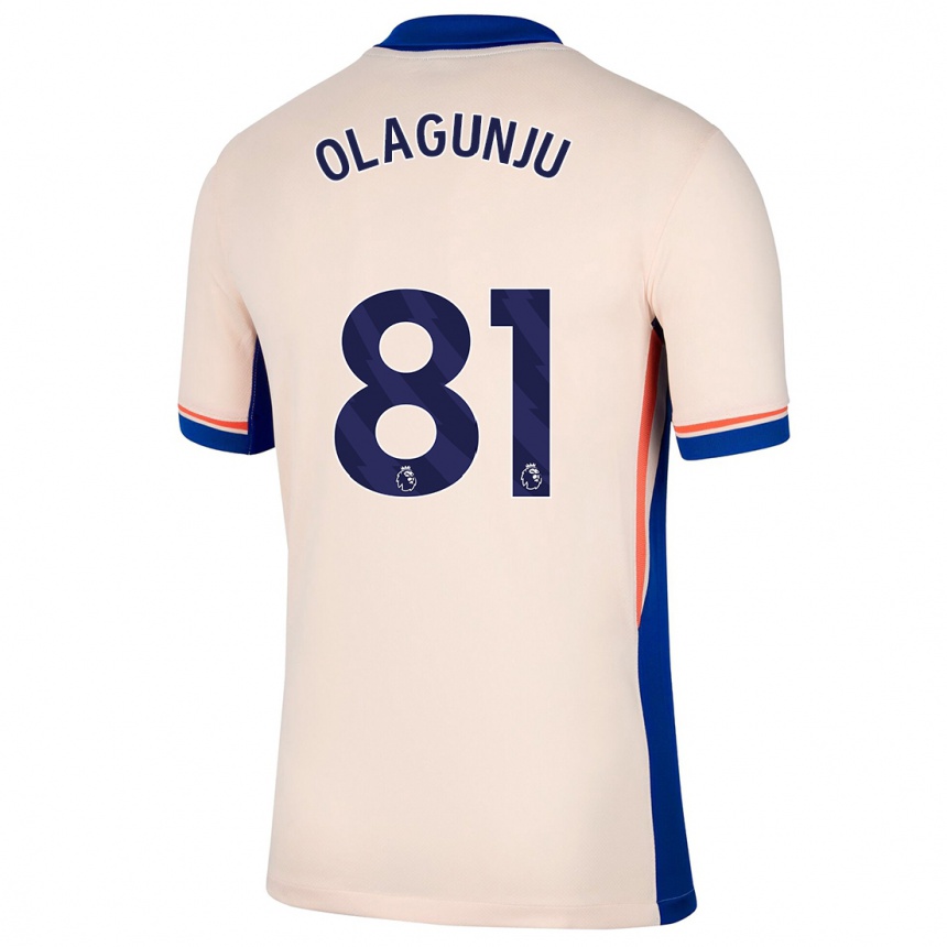 Hombre Fútbol Camiseta Saheed Olagunju #81 Beige Claro 2ª Equipación 2024/25 Perú