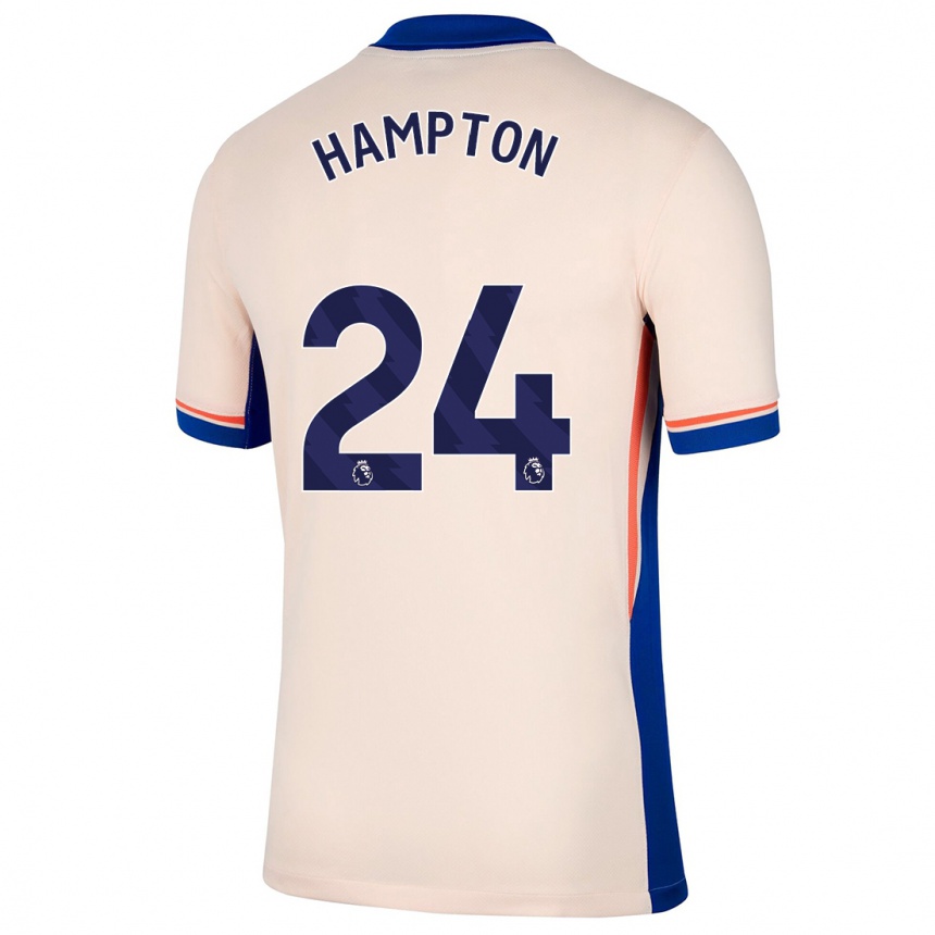 Hombre Fútbol Camiseta Hannah Hampton #24 Beige Claro 2ª Equipación 2024/25 Perú