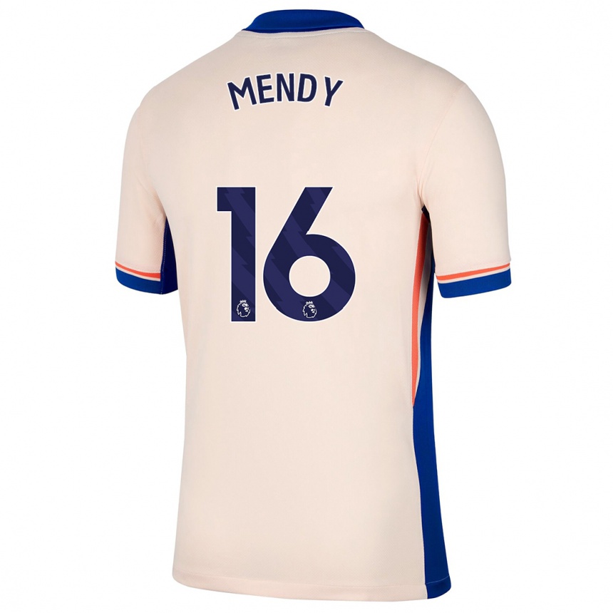 Hombre Fútbol Camiseta Edouard Mendy #16 Beige Claro 2ª Equipación 2024/25 Perú