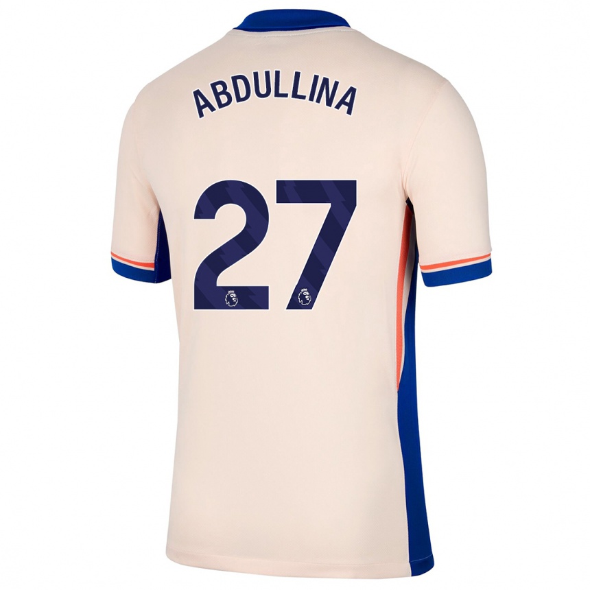 Hombre Fútbol Camiseta Alsu Abdullina #27 Beige Claro 2ª Equipación 2024/25 Perú