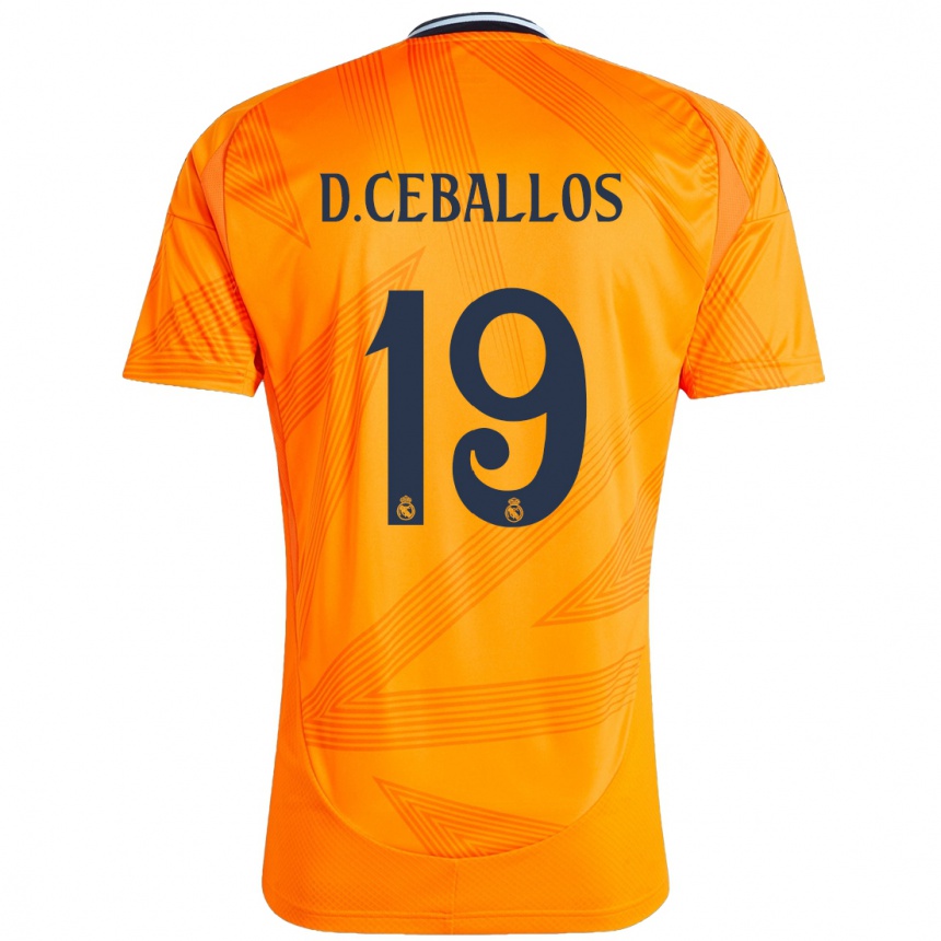 Hombre Fútbol Camiseta Dani Ceballos #19 Naranja 2ª Equipación 2024/25 Perú