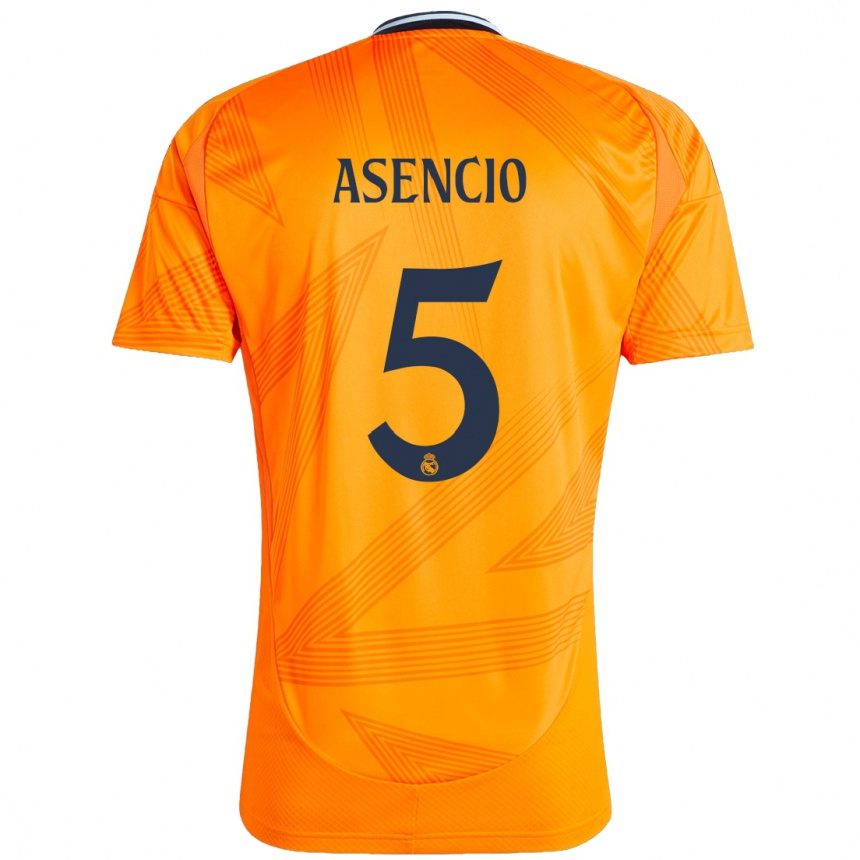 Hombre Fútbol Camiseta Raul Asencio #5 Naranja 2ª Equipación 2024/25 Perú