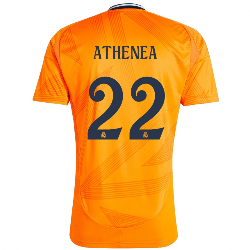 Hombre Fútbol Camiseta Athenea Del Castillo #22 Naranja 2ª Equipación 2024/25 Perú