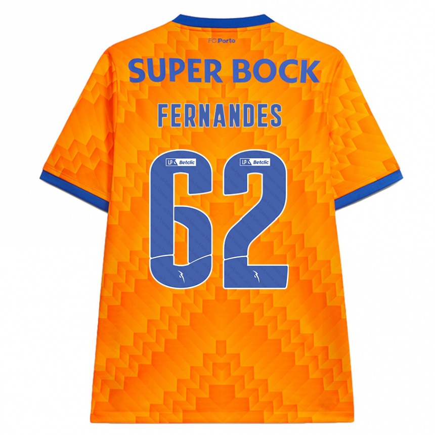 Hombre Fútbol Camiseta Rodrigo Fernandes #62 Naranja 2ª Equipación 2024/25 Perú