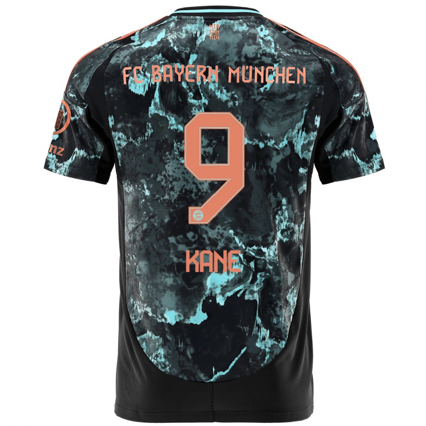 Hombre Fútbol Camiseta Harry Kane #9 Negro 2ª Equipación 2024/25 Perú