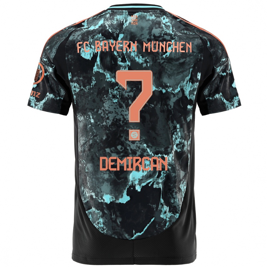 Hombre Fútbol Camiseta Emirhan Demircan #0 Negro 2ª Equipación 2024/25 Perú