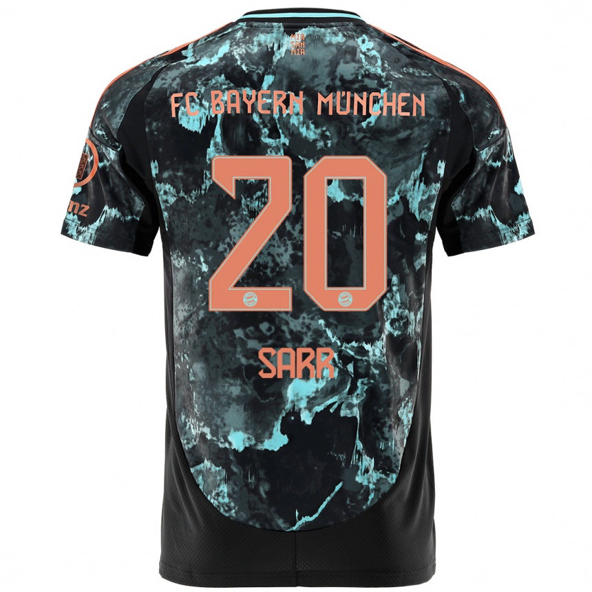 Hombre Fútbol Camiseta Bouna Sarr #20 Negro 2ª Equipación 2024/25 Perú