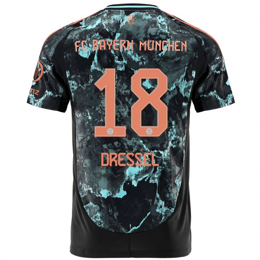 Hombre Fútbol Camiseta Timon Dressel #18 Negro 2ª Equipación 2024/25 Perú