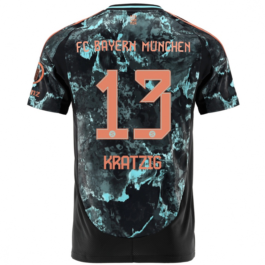 Hombre Fútbol Camiseta Frans Kratzig #13 Negro 2ª Equipación 2024/25 Perú