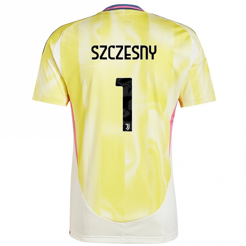 Hombre Fútbol Camiseta Wojciech Szczesny #1 Amarillo Solar 2ª Equipación 2024/25 Perú