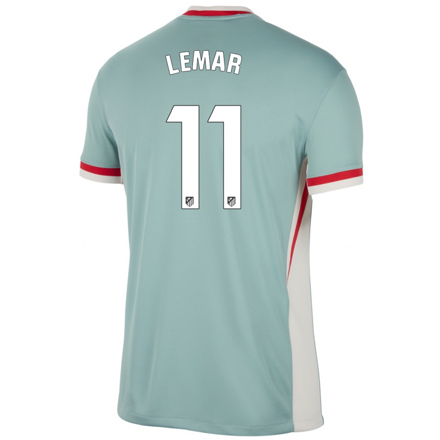 Hombre Fútbol Camiseta Thomas Lemar #11 Beige Claro Azul 2ª Equipación 2024/25 Perú