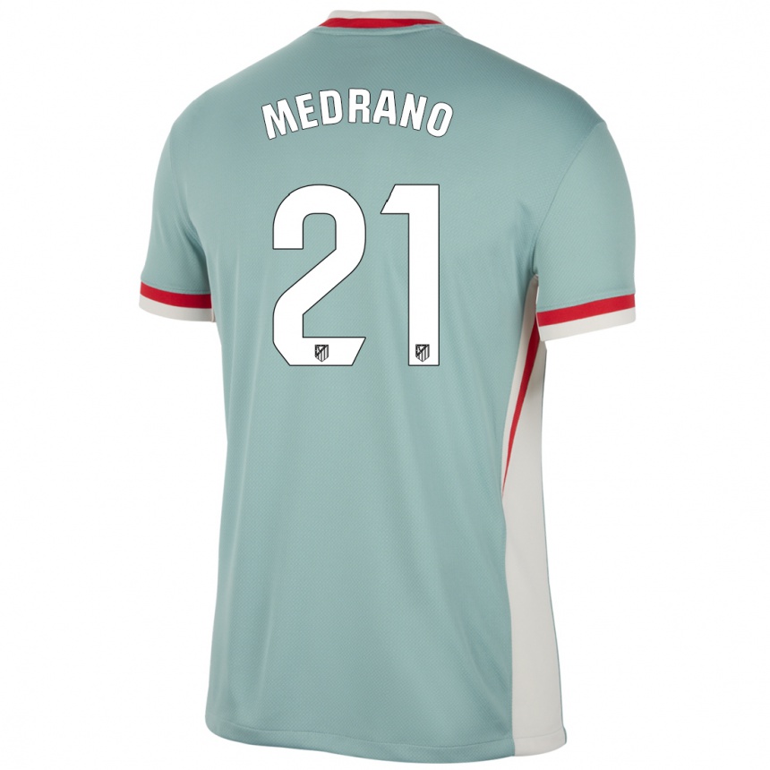 Hombre Fútbol Camiseta Fernando Medrano #21 Beige Claro Azul 2ª Equipación 2024/25 Perú