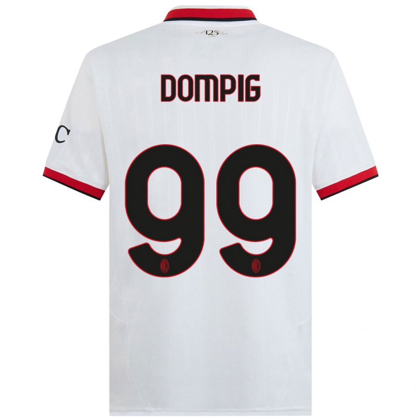 Hombre Fútbol Camiseta Chanté Dompig #99 Blanco Negro Rojo 2ª Equipación 2024/25 Perú