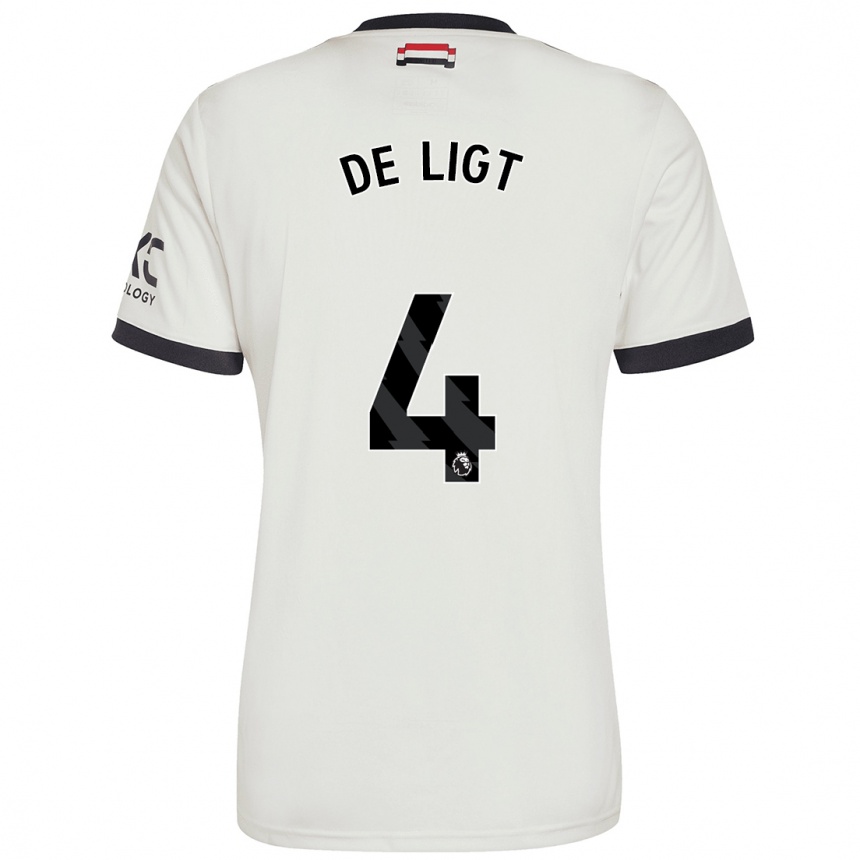 Hombre Fútbol Camiseta Matthijs De Ligt #4 Blanquecino Equipación Tercera 2024/25 Perú