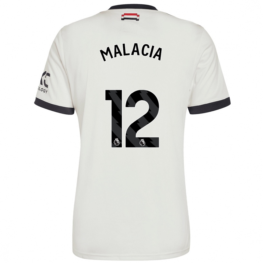 Hombre Fútbol Camiseta Tyrell Malacia #12 Blanquecino Equipación Tercera 2024/25 Perú