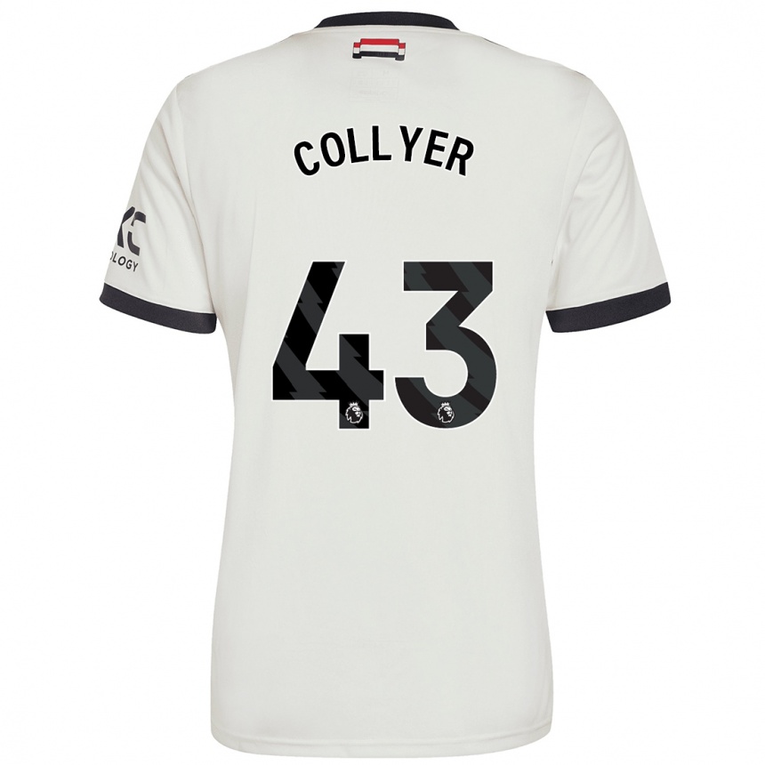 Hombre Fútbol Camiseta Toby Collyer #43 Blanquecino Equipación Tercera 2024/25 Perú