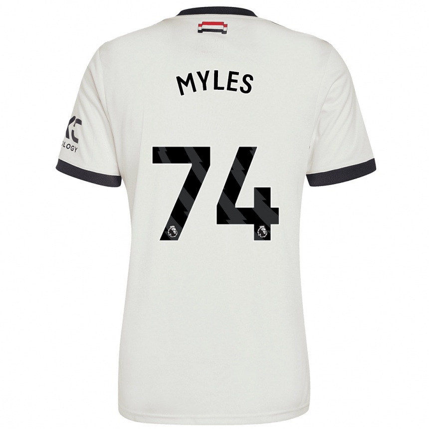 Hombre Fútbol Camiseta Tom Myles #74 Blanquecino Equipación Tercera 2024/25 Perú