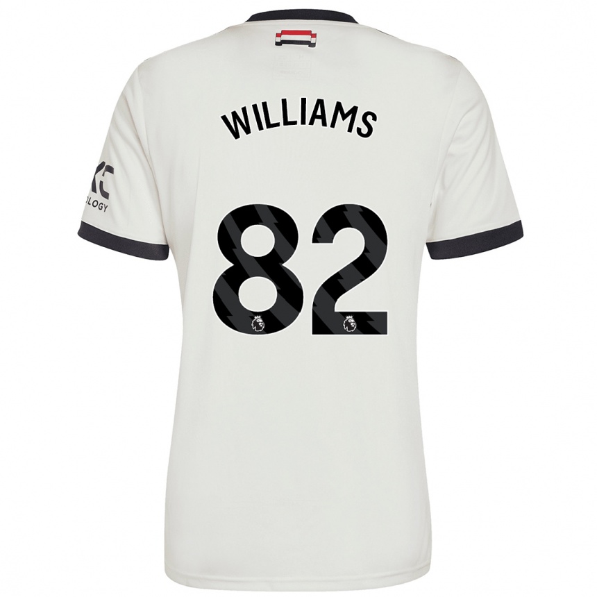 Hombre Fútbol Camiseta Ethan Williams #82 Blanquecino Equipación Tercera 2024/25 Perú