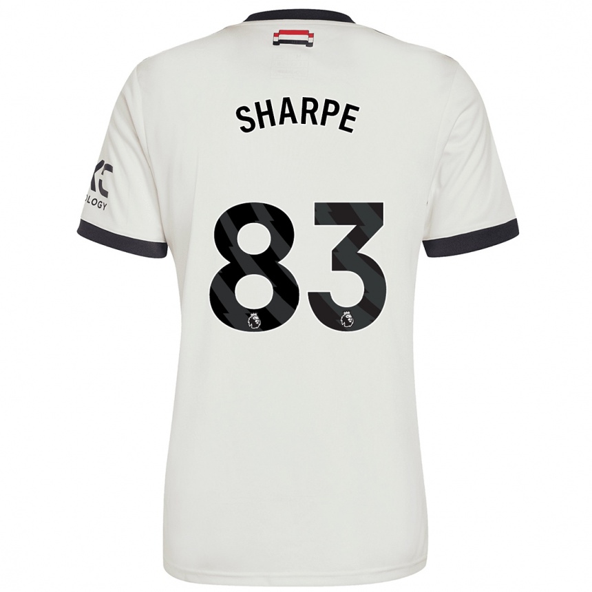 Hombre Fútbol Camiseta Malachi Sharpe #83 Blanquecino Equipación Tercera 2024/25 Perú