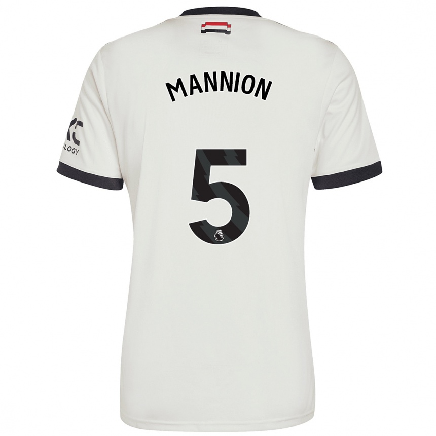 Hombre Fútbol Camiseta Aoife Mannion #5 Blanquecino Equipación Tercera 2024/25 Perú