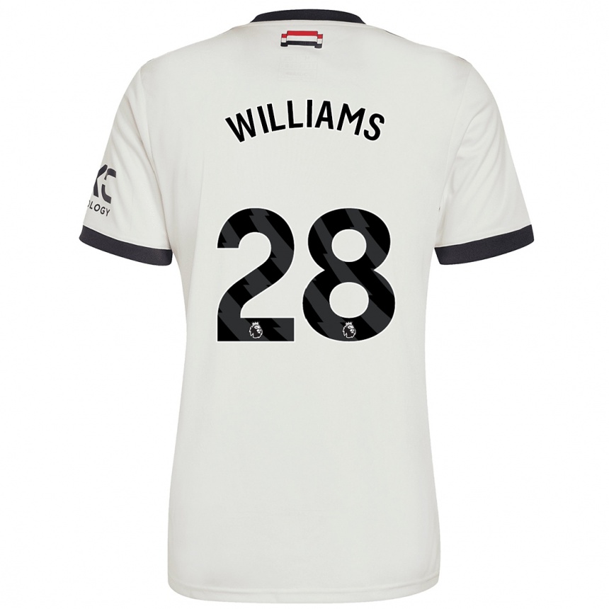 Hombre Fútbol Camiseta Rachel Williams #28 Blanquecino Equipación Tercera 2024/25 Perú