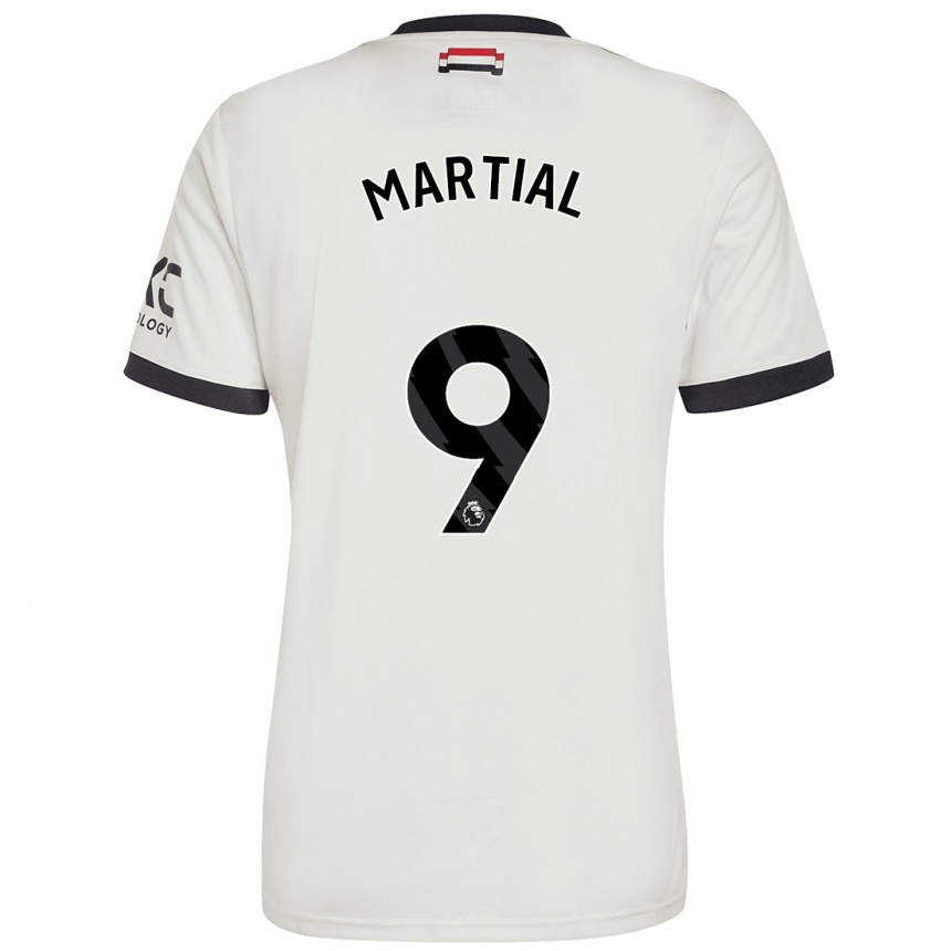 Hombre Fútbol Camiseta Anthony Martial #9 Blanquecino Equipación Tercera 2024/25 Perú