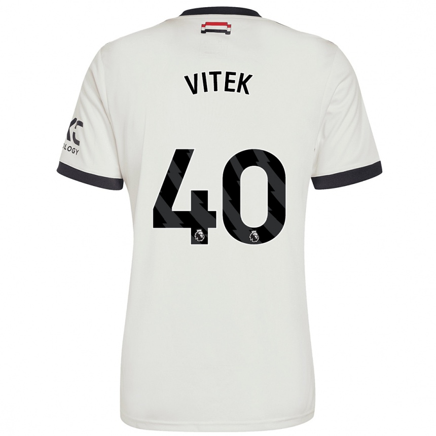 Hombre Fútbol Camiseta Radek Vitek #40 Blanquecino Equipación Tercera 2024/25 Perú