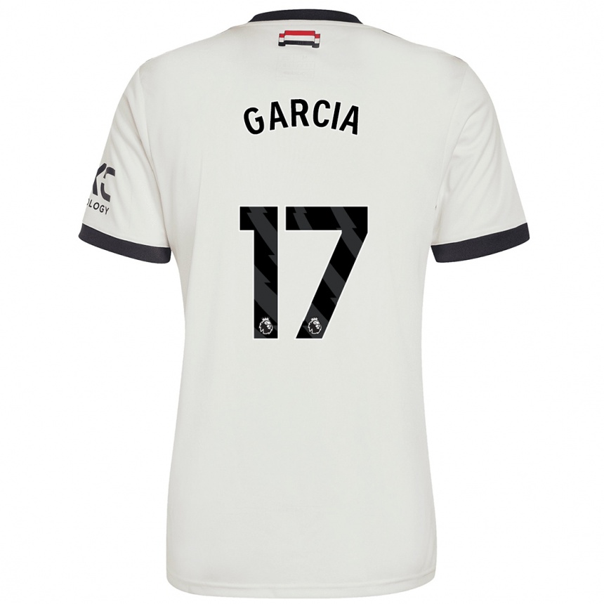 Hombre Fútbol Camiseta Lucia Garcia #17 Blanquecino Equipación Tercera 2024/25 Perú